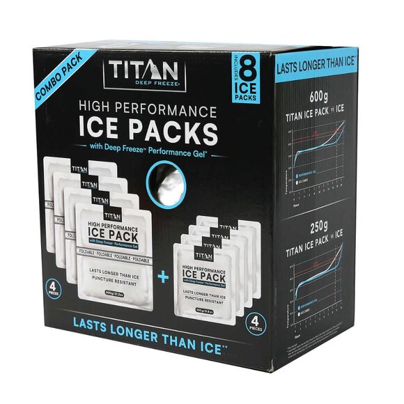 Titan High Performance Ice Pack Set 8-pack - Picture 1 of 10